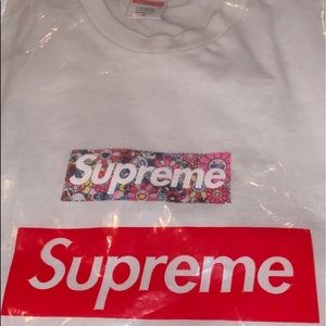 supreme x takashi murakami box logo t-shirt